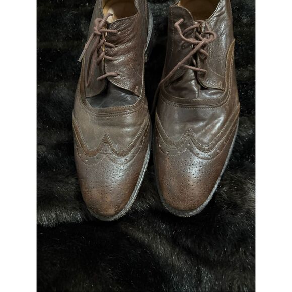The Frye Company John  Frye JAMES Wingtip Brown Leather Lace Oxfords Shoes 11 D main image 5